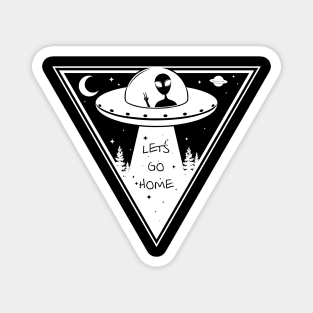 Alien ride home (white) Magnet