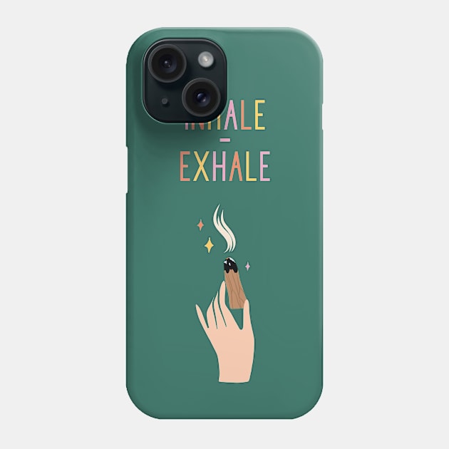 Inhale-Exhale Phone Case by iragraphics