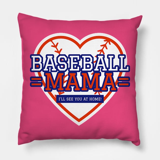 Baseball Mom Pillow by GaroStudioFL