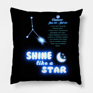 Shine Like A Star - Cancer Pillow