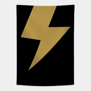 Dark gold lightning bolt Tapestry