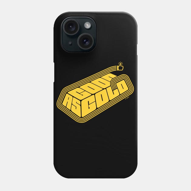 Good as Gold Phone Case by victorcalahan