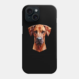 Geometric Rhodesian Ridgeback Shirt Phone Case