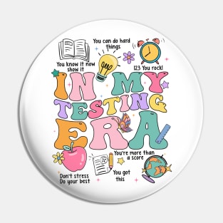 In My Testing Era, Test Day Teacher, Rock The Test, Appreciation Pin