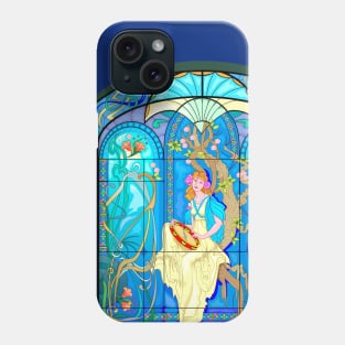 Art Nouveau stained glass window Phone Case