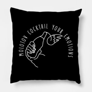 molotov cocktail your emotions Pillow