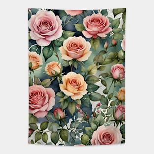 A Symphony of Roses Tapestry