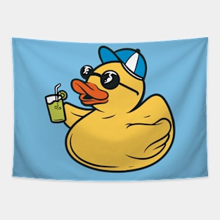 Cute Summer Rubber Ducky Tapestry