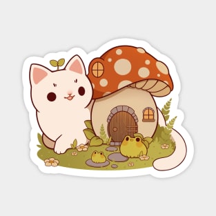 Mushroom house Magnet