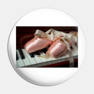 A Pair of Pink Ballet Slippers Pin