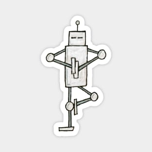 Meditating bot Magnet