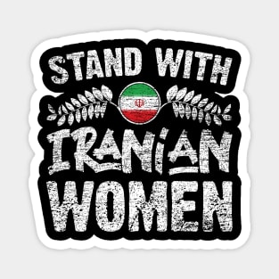 Stand with Iranian women grungy version Magnet