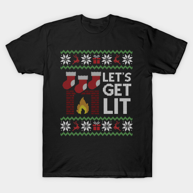 lets get lit christmas sweater