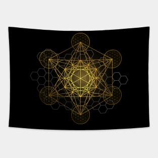 Sacred Geometry Metatron's Cube Tapestry