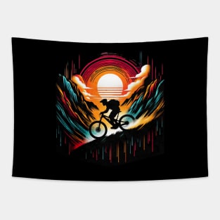 Outdoor Downhill Mountain Bike Design Tapestry