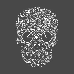 Bicycle Series: Bicycle Skull (White Graphic) T-Shirt