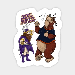 Minnesota Vikings Fans - Kings of the North vs Dancing Cubbies Magnet