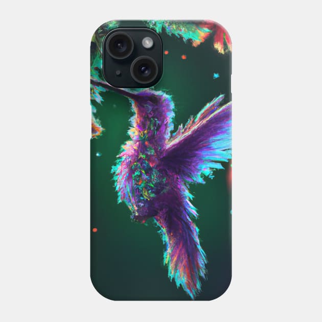 Cute Hummingbird Drawing Phone Case by Play Zoo