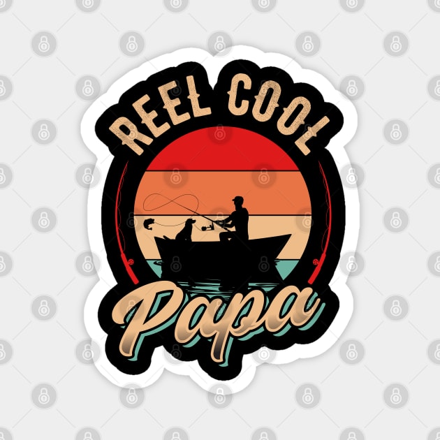 Reel Cool Papa Magnet by T-shirt US