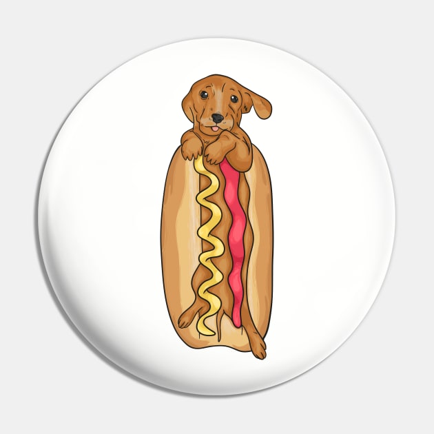 Hot dog Pin by PaperHead