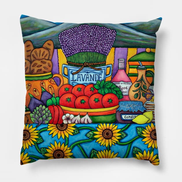 Flavours of Provence Pillow by LisaLorenz