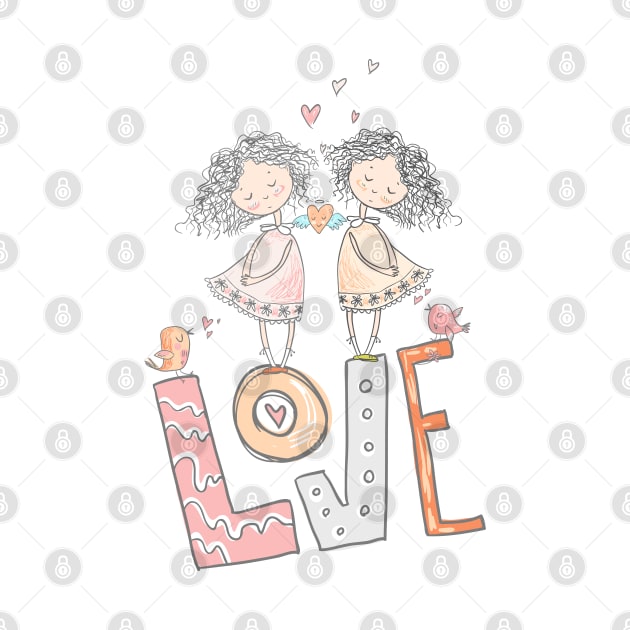 Big Love With 2 Girls - Girl loves Girl by Lucia