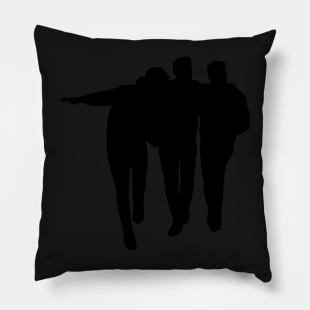 JoBros: Happiness Begins: Silhouettes! Sticker Pillow by haleynicole11