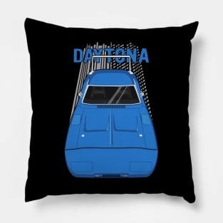 Dodge Charger Daytona 1969 - dark blue Pillow