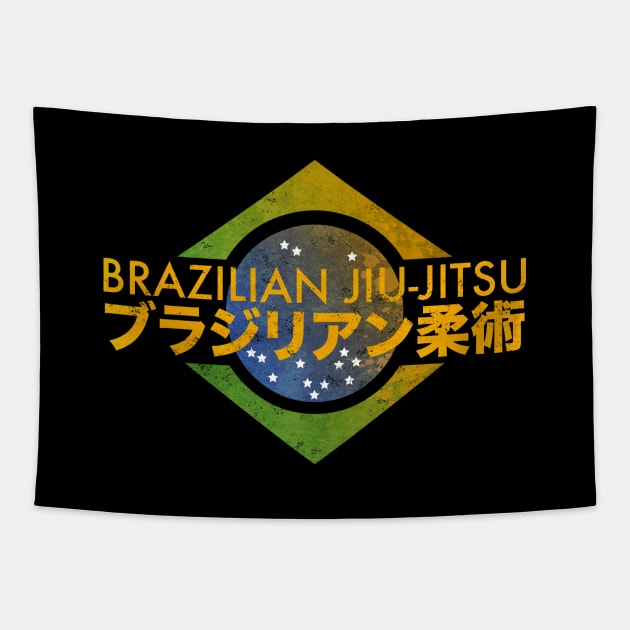 Brazilian Jiu-Jitsu Tapestry by Black Tee Inc