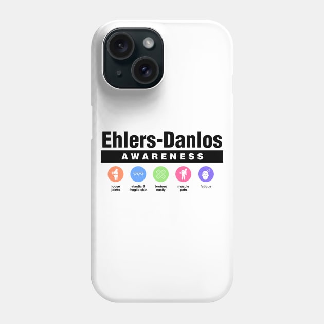 Ehlers Danlos Syndrome - Disability Awareness Symptoms Phone Case by Football from the Left
