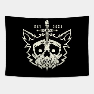 Warewolf skull Tapestry