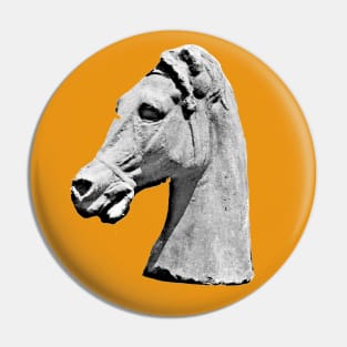 Aesthetic ////// Greek Horse Statue Design Pin