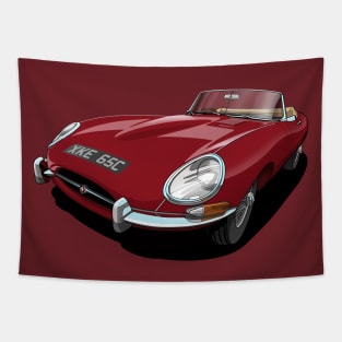 Jaguar e-type roadster Tapestry