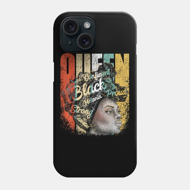 African American Educated Strong Black Woman Queen Phone Case by Carmenshutter