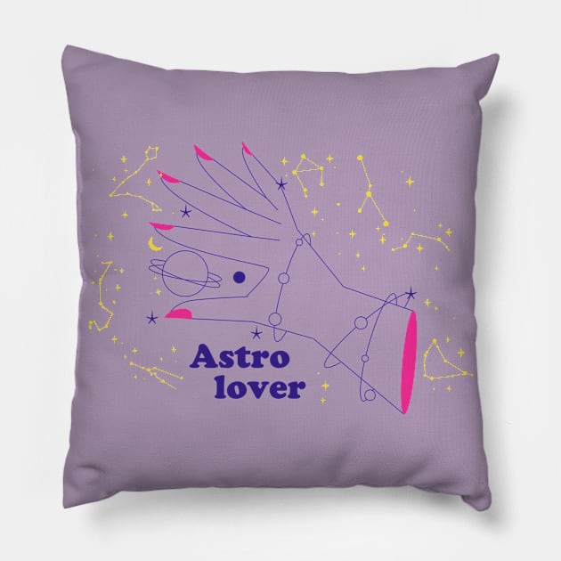 astro lover Pillow by ninaopina