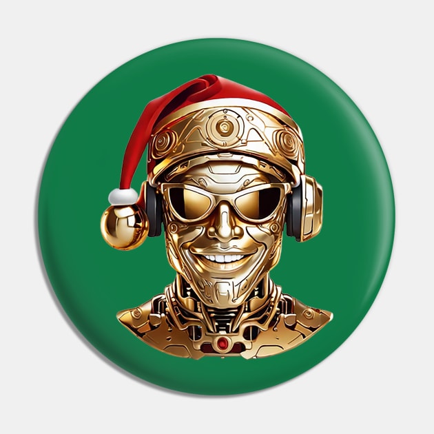 Cyborg Santa Pin by likbatonboot