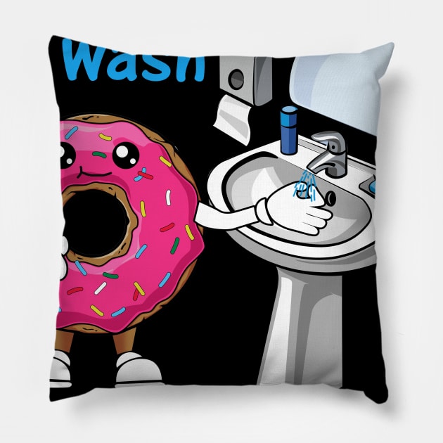 Don_t Forget to Wash Your Hands Hand Washing Pillow by cruztdk5