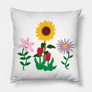 Nature gifts, flower design, floral, natural Pillow