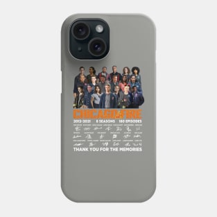 Chicago Fire Tv Series 2021 2021 8 Seasons 180 Episodes Signatures Thank You For The Memories Phone Case