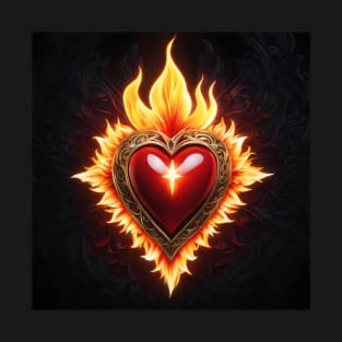 Flaming Heart T-Shirt