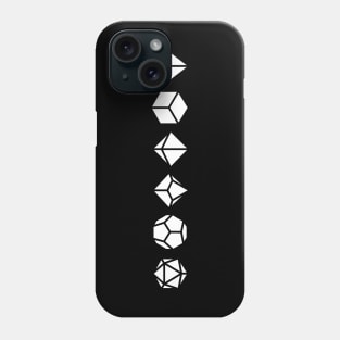 Retro Minimalist RPG Dice Phone Case