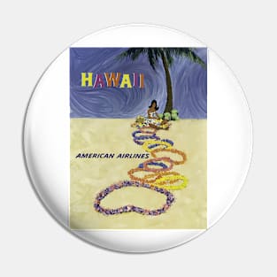 Vintage Travel - Hawaii (American Airlines) Pin