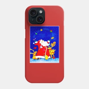 Santa Claus Christmas Print Phone Case