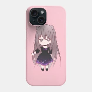 little girl in purple dress Phone Case