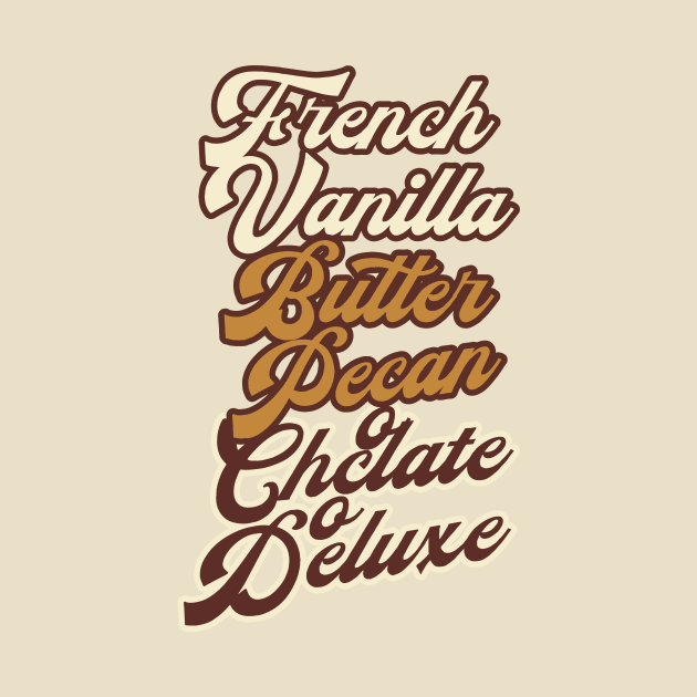 French Vanilla Butter Pecan Chocolate Deluxe by YastiMineka