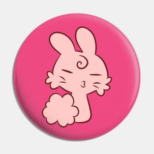 Kissy Lips Bunny Pin