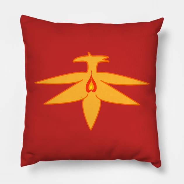 Phoenix Logo Pillow by CregorysComics