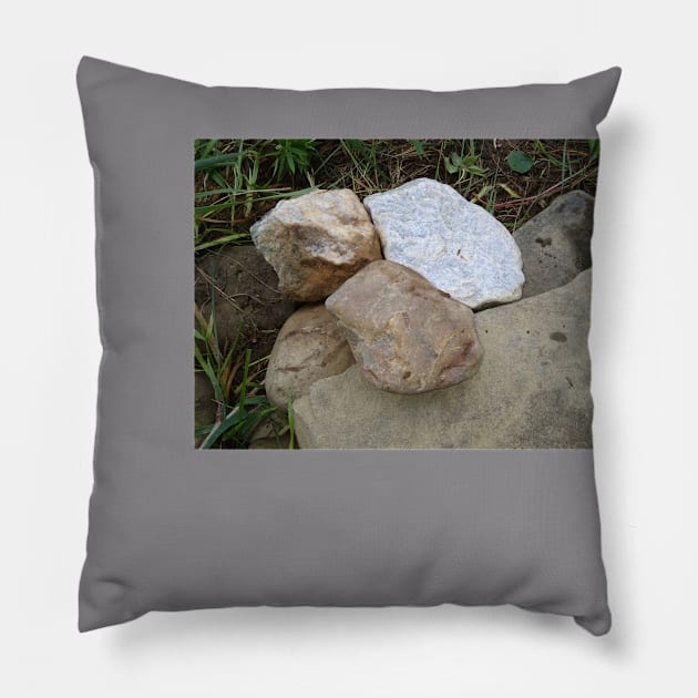 Three Rocks Pillow by Reilly's Fine Art and Designs