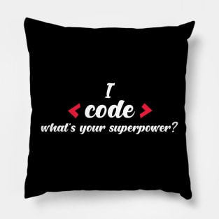 Programming t-shirt- coders t-shirt Pillow