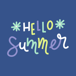 Hello Summer (blue) T-Shirt